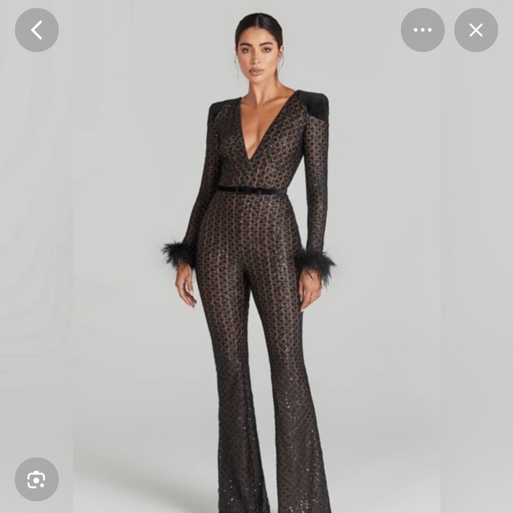 Nadine Merabi MONIQUE BLACK JUMPSUIT